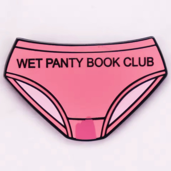 Jewelry - Spicy Reads Pink Underwear Enamel Pin - For Smut Book Lovers